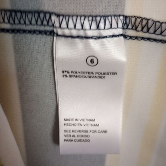 Shelby + Palmer sleeveless striped midi dress with belt - Picture 11 of 13